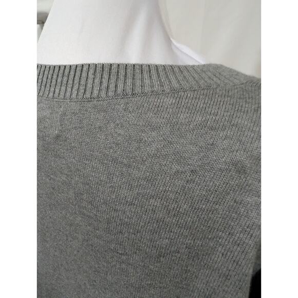 Lands' End Women's Gray Oversized Tunic Sweater Knit Knee Length Shirt Size XS - Picture 6 of 14